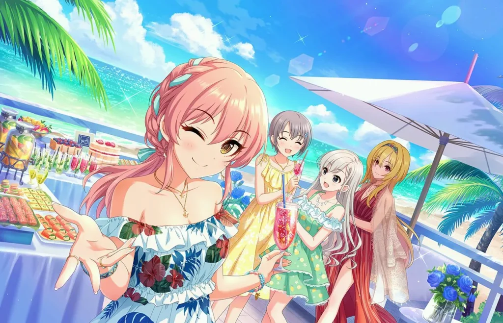 ［メモリアル★ビーチサイド］城ヶ崎美嘉　特訓前イラスト