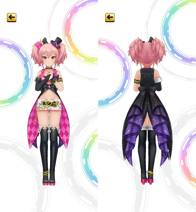 ［ハート★オーバーフロー］城ヶ崎美嘉　3Dモデル前後