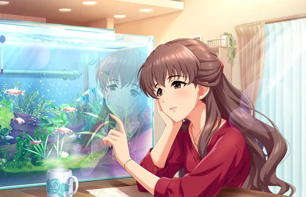 ［影に揺れる光］服部瞳子　特訓前イラスト