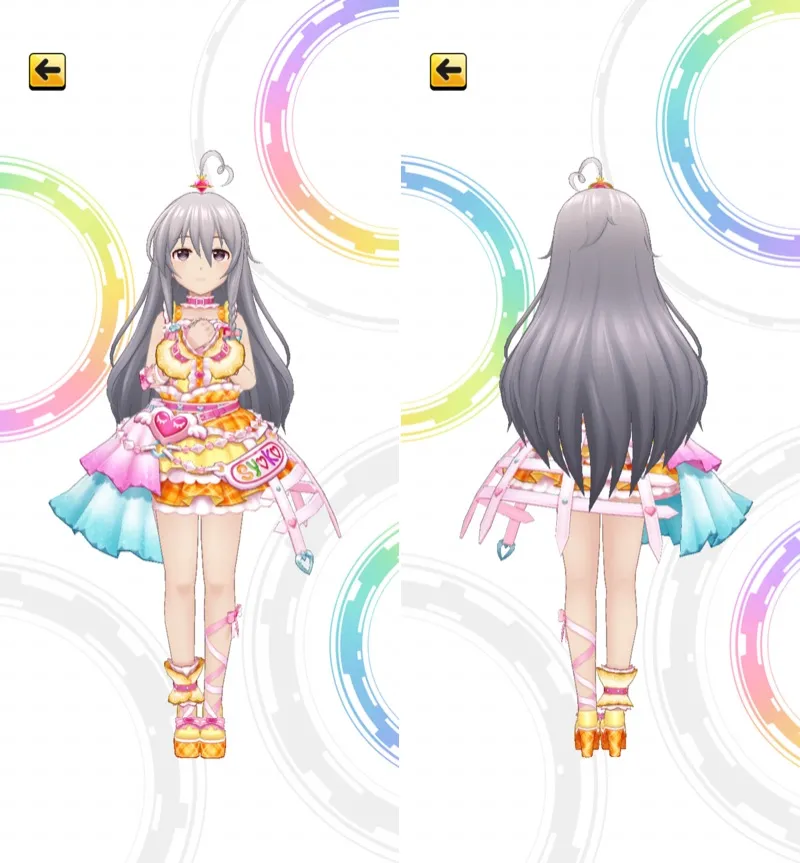 ［ぱーりぃー★ひゃっはー］星輝子　3Dモデル前後