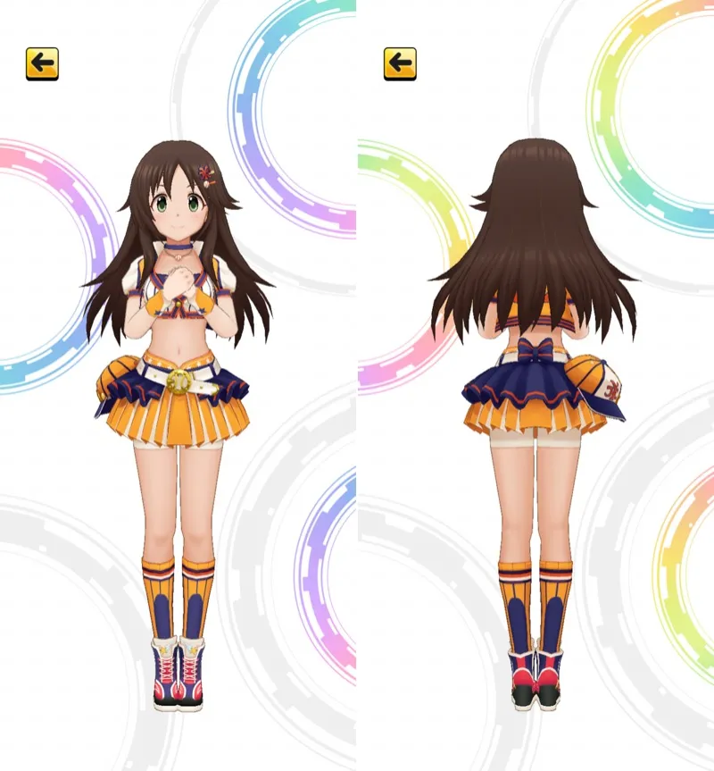 恒常SSR姫川友紀 3Dモデル前後