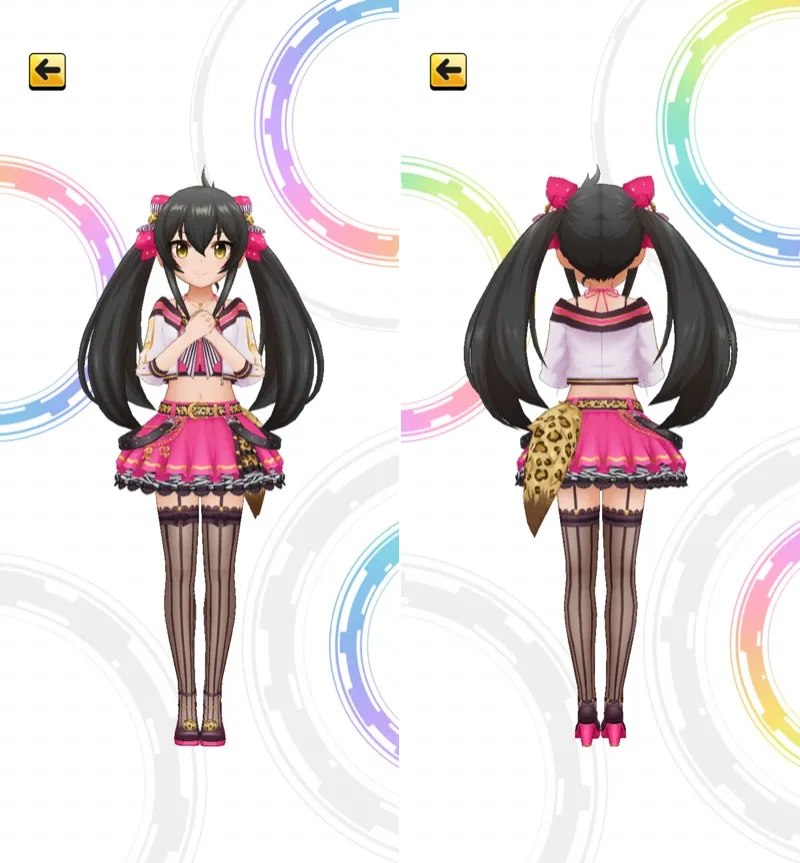 ［ビビッド★エゴイスト］的場梨沙　3Dモデル前後