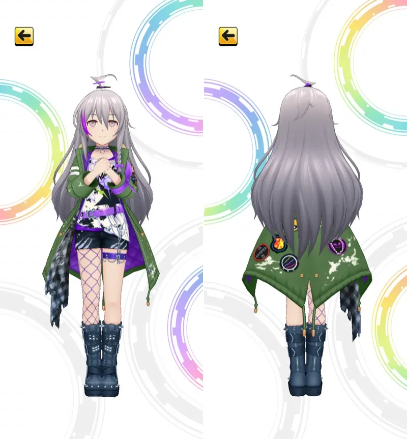［individuals］星輝子　3Dモデル前後