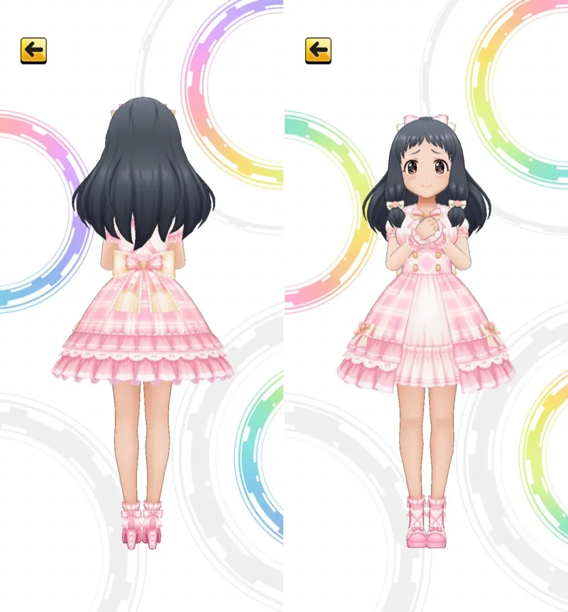 ［しゅまいるプレゼント］大沼くるみ　3Dモデル前後