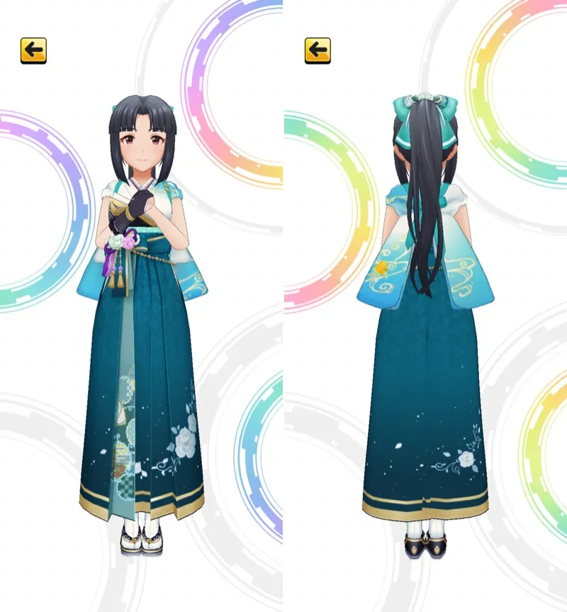 ［麗しの射手］水野翠　3Dモデル前後