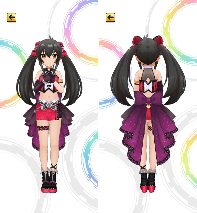 ［見つめて★レディ］的場梨沙　3Dモデル前後