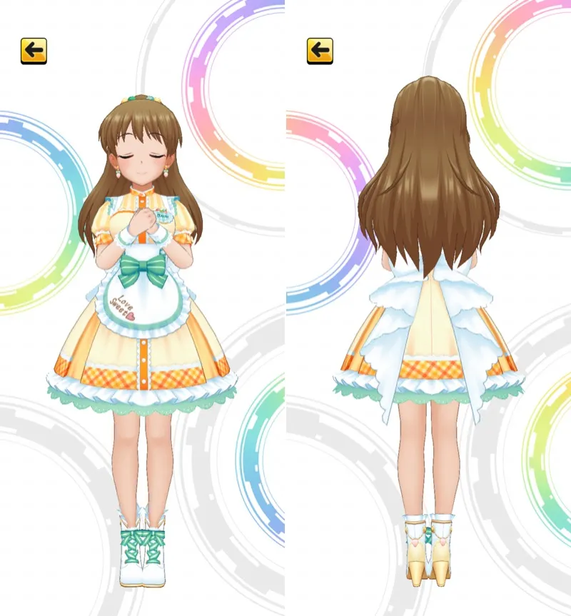 ［召しませ♪ぱーふぇくと］槙原志保　3Dモデル前後