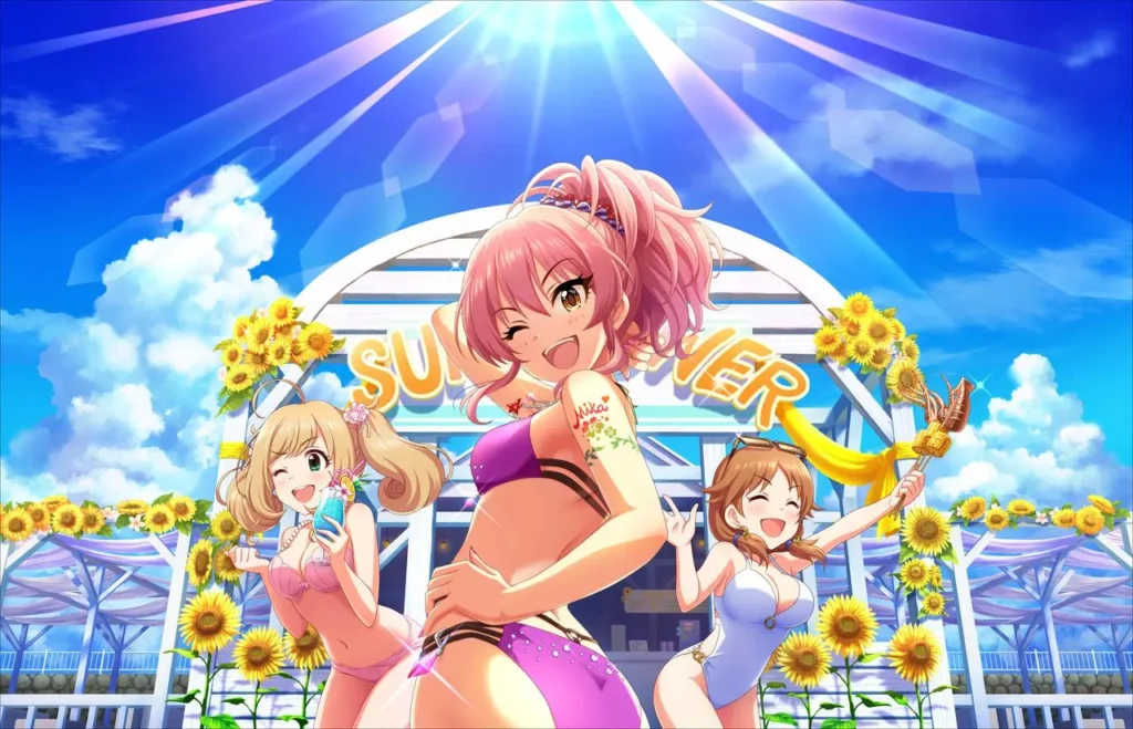 ［SUN♡FLOWER］城ヶ崎美嘉　特訓前イラスト