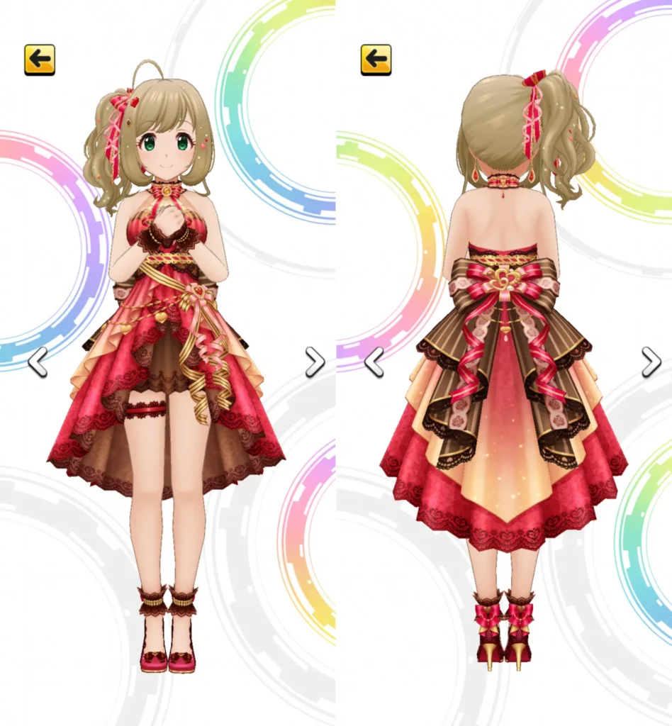 ［ラグジュアリィ・はぁと］佐藤心　3Dモデル前後