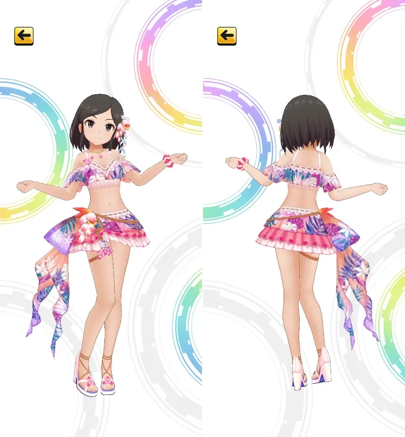 ［風紀委員の超☆夏休み］冴島清美　3Dモデル前後