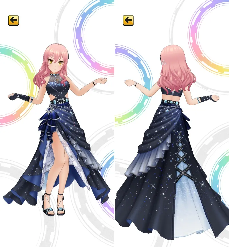 ［孤星のプライド］城ヶ崎美嘉　3Dモデル前後