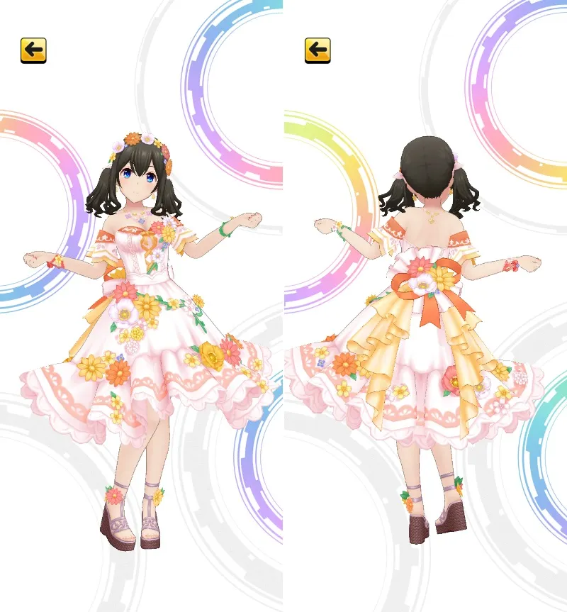 ［ブルーミング・フェアリー］鷺沢文香　3Dモデル前後