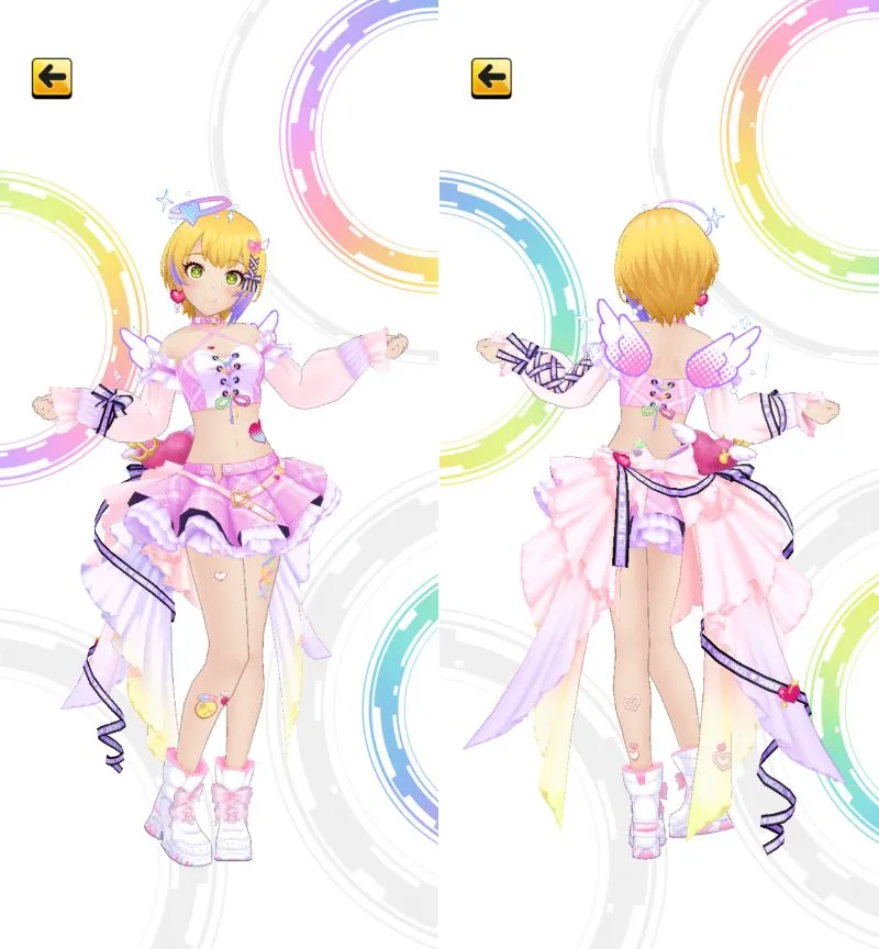 ［はぴねす☆アンジュ］宮本フレデリカ　3Dモデル前後
