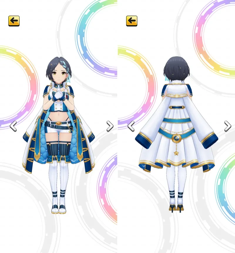 ［セレブレイト・カレイド］速水奏　3Dモデル前後