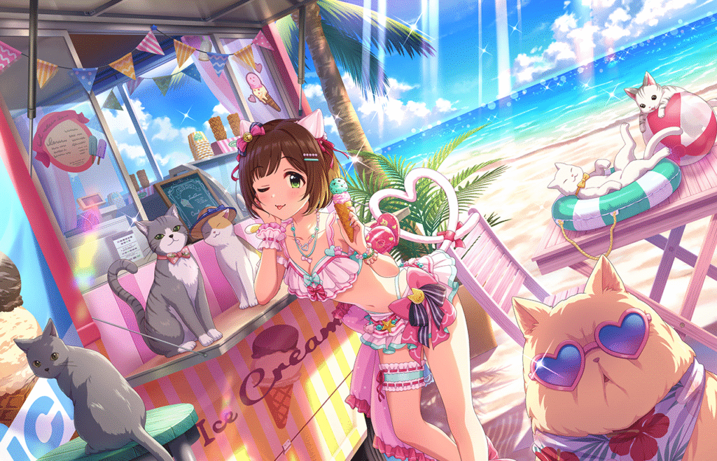 ［サマーキャット☆ランデブー］前川みく　特訓後イラスト