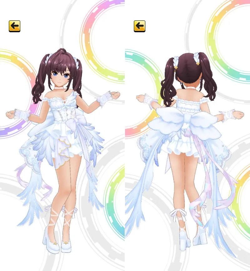 ［クリア・ハッピーロール］一ノ瀬志希　3Dモデル前後
