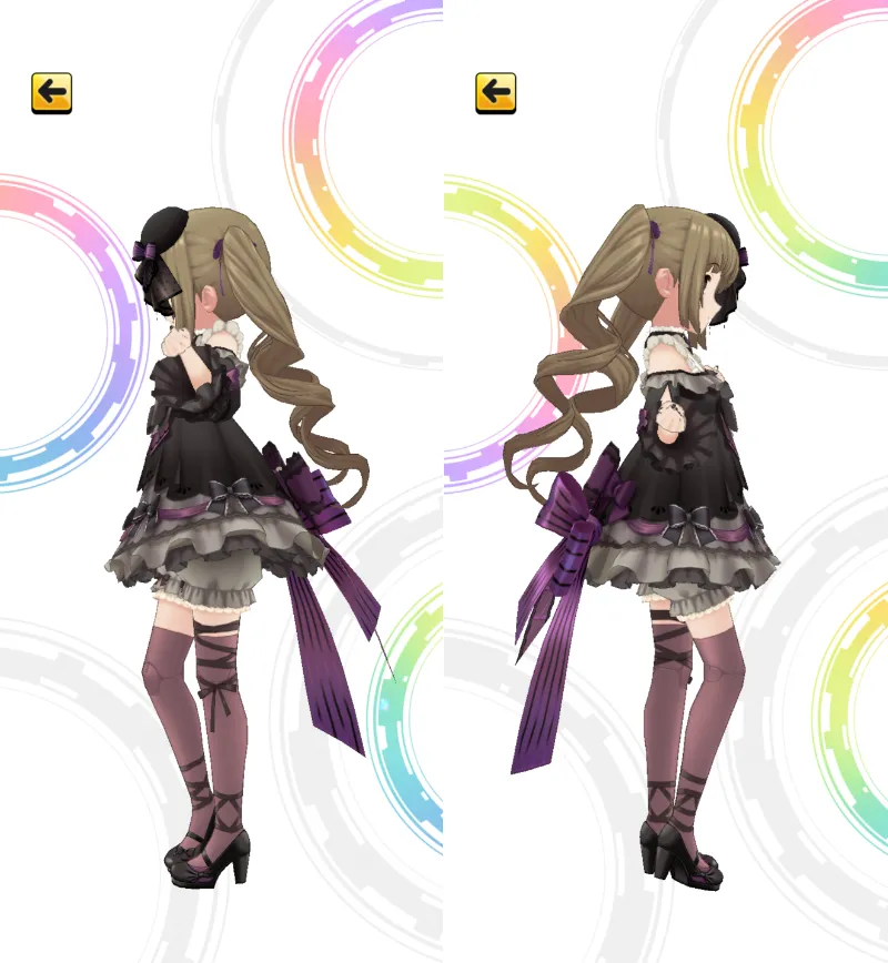 ［ぬばたまに灯るは］依田芳乃　3Dモデル左右