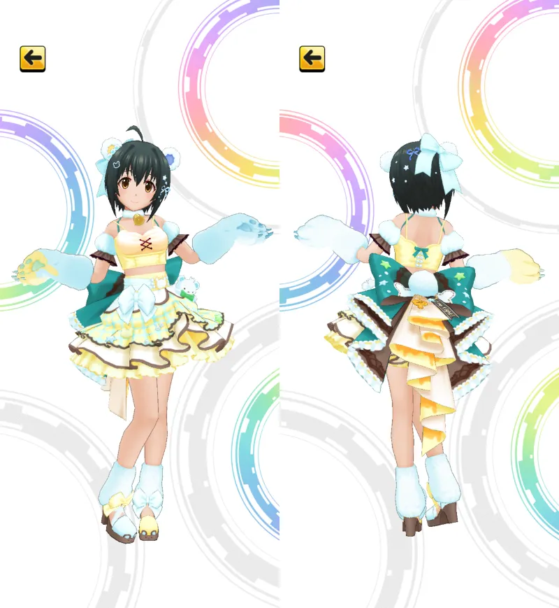 ［乙女のおいしいピクニック］小日向美穂　3Dモデル前後
