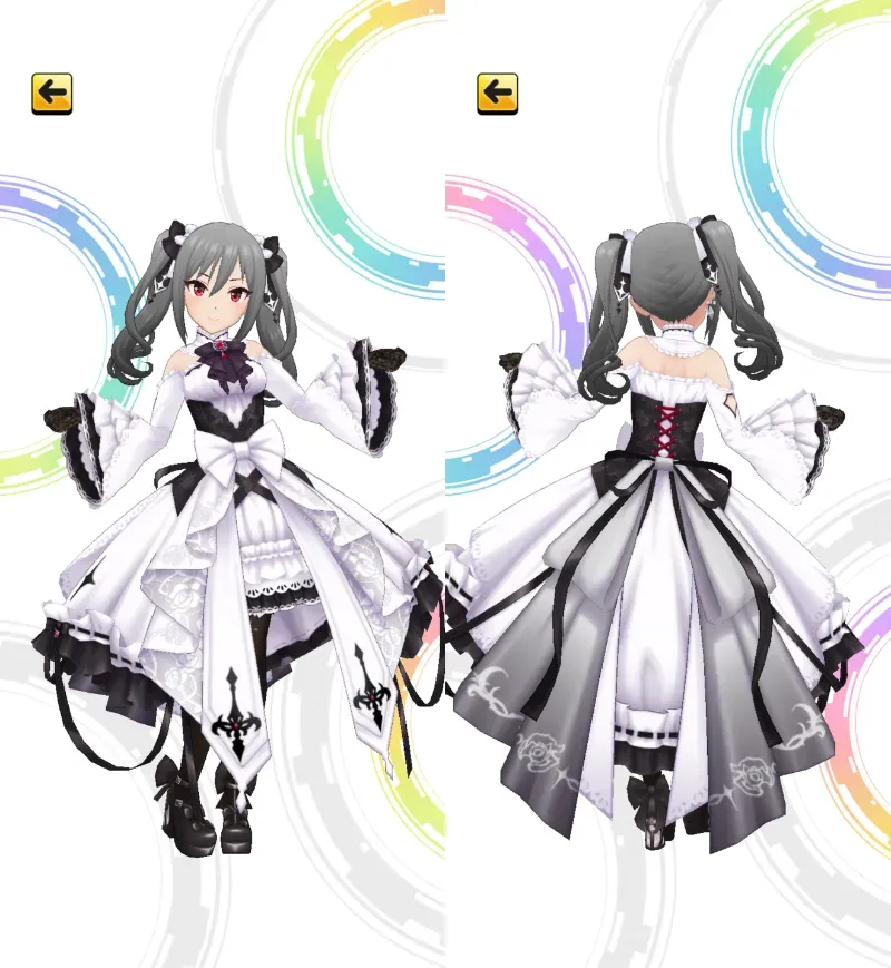 ［我が美しき理想郷］神崎蘭子　3Dモデル前後