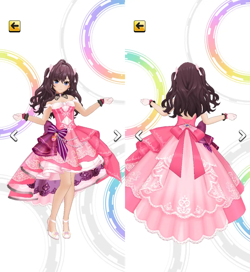 ［ワンダーラスト・ヴェール］一ノ瀬志希　3Dモデル前後