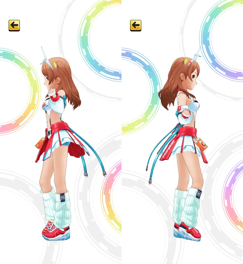 ［アンリミテッド・ライジング］北条加蓮　3Dモデル左右