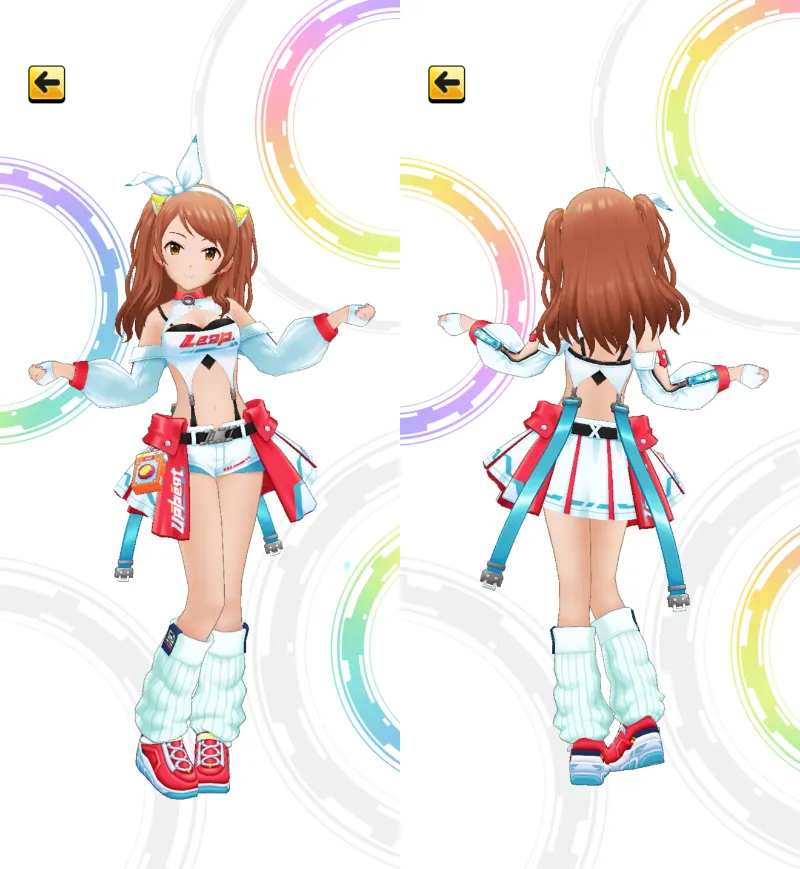 ［アンリミテッド・ライジング］北条加蓮　3Dモデル前後