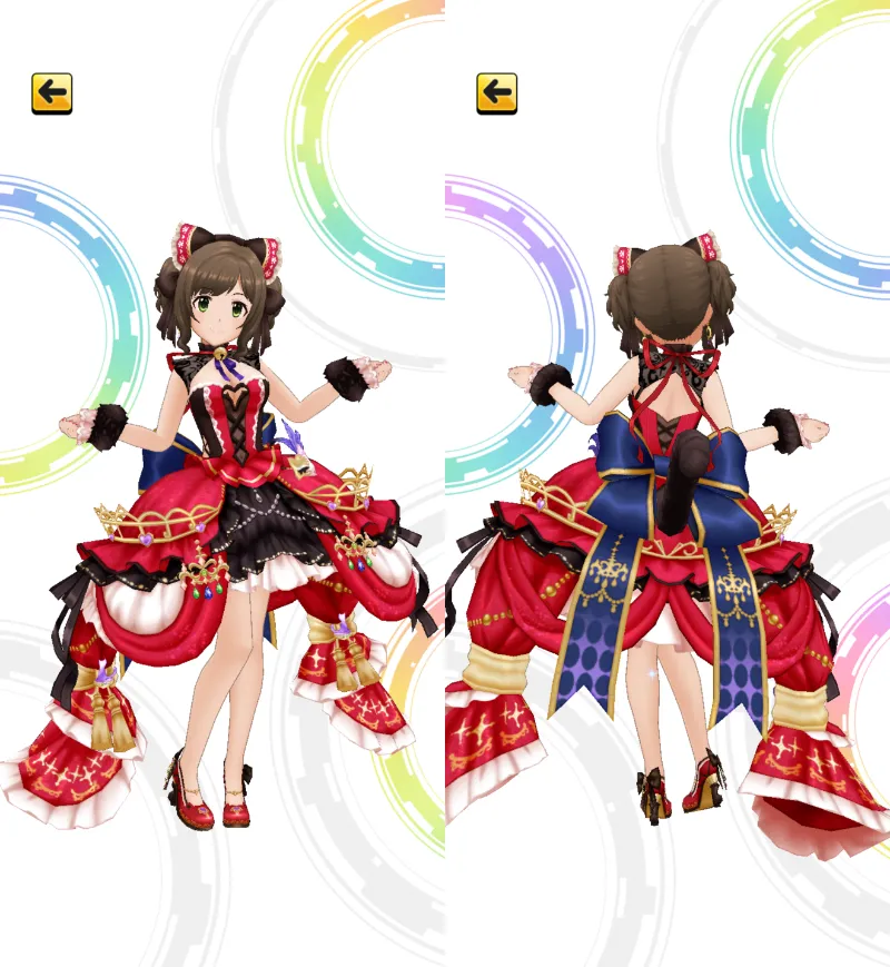 ［ニャンダフル・ディーヴァ］前川みく　3Dモデル前後