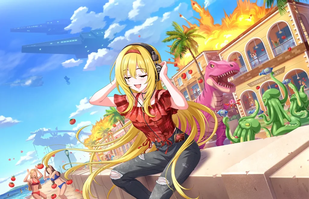 ［Driving My Way］黒埼ちとせ　特訓前イラスト