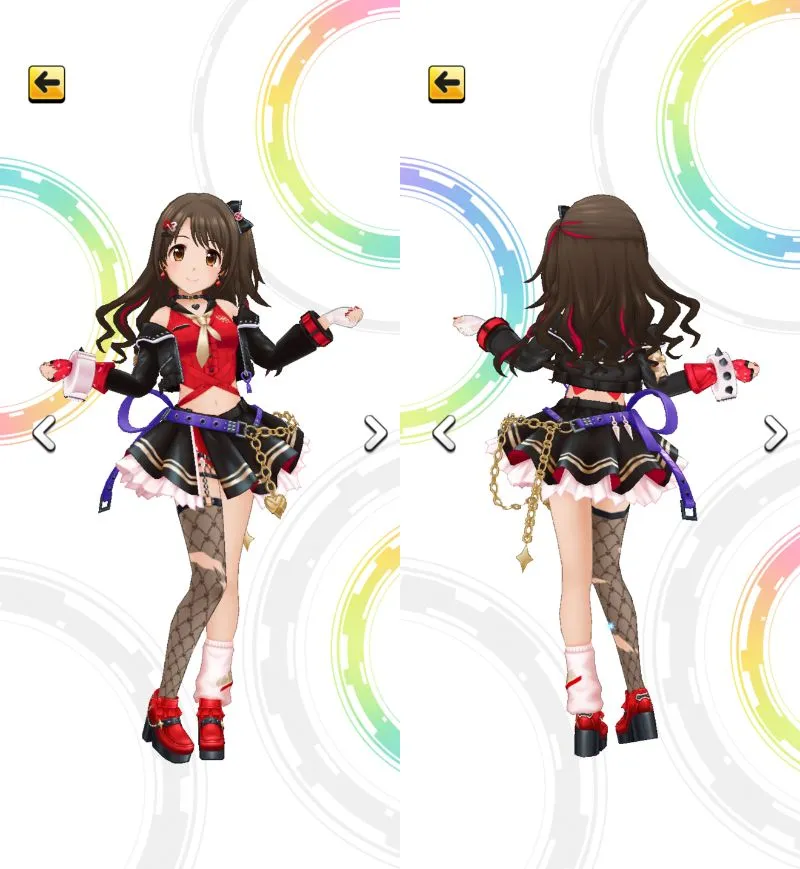 ［キャッチミー・オールタイム］島村卯月　3Dモデル前後